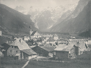 Antique photo-engravings of Switzerland from 1892